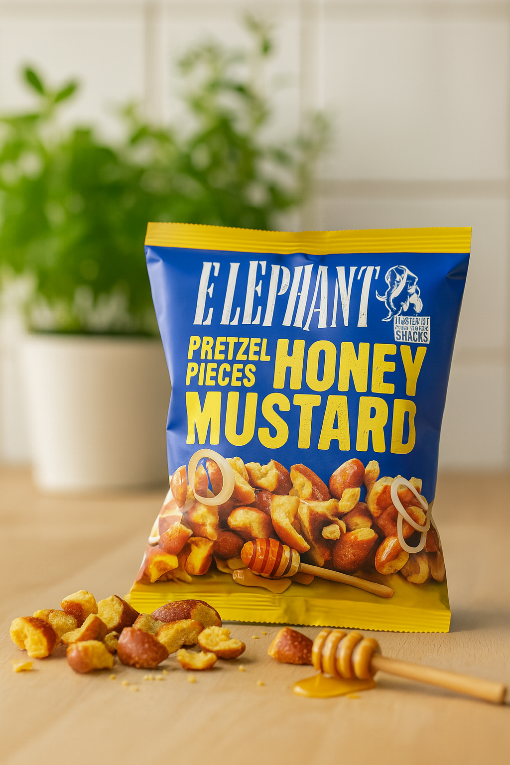 Elephant Pretzel Pieces Honey Mustard Honig Senf 125g