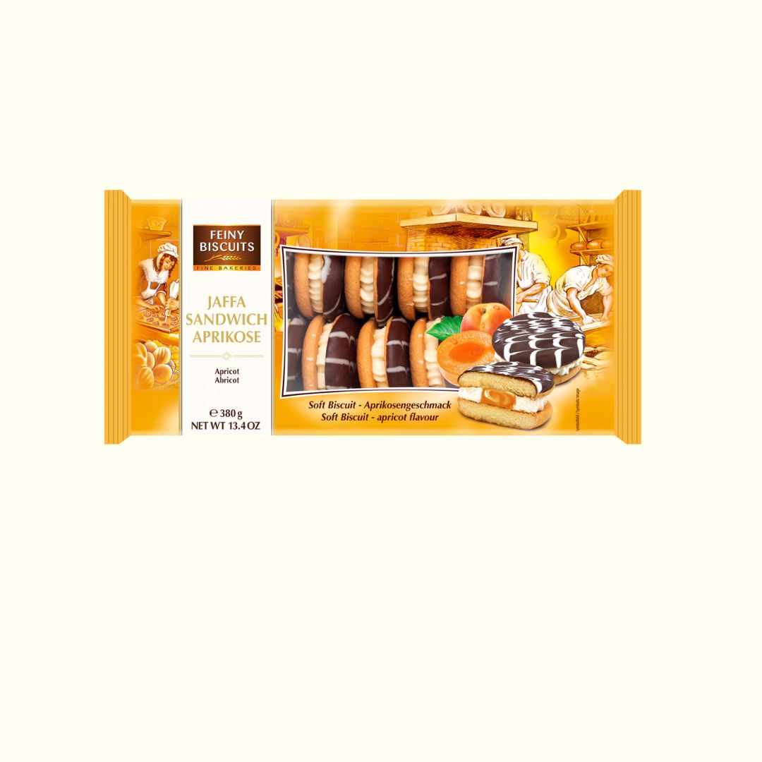 Feiny Biscuits Jaffa Sandwich Aprikose 380g - TopCandy