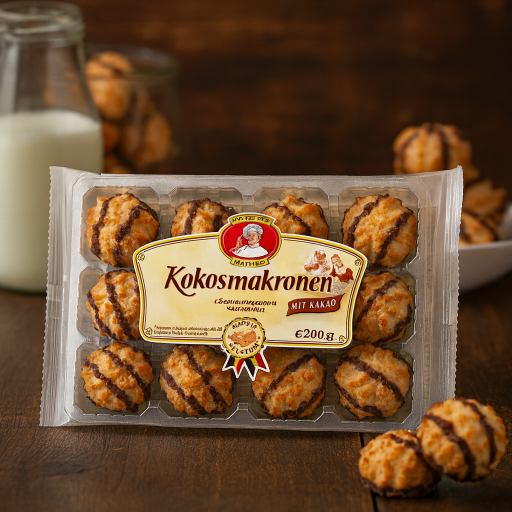 Pâtisserie Mathéo Kokosmakronen Mit Kakao 200g