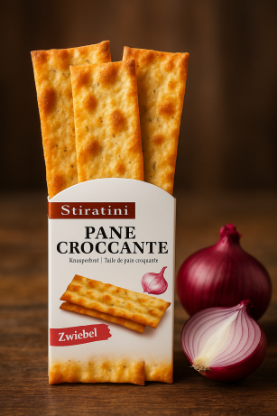 Stiratini Pane Croccante Mit Zwiebeln 140g