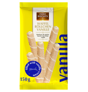 Feiny Biscuits Waffelröllchen Vanille 150g
