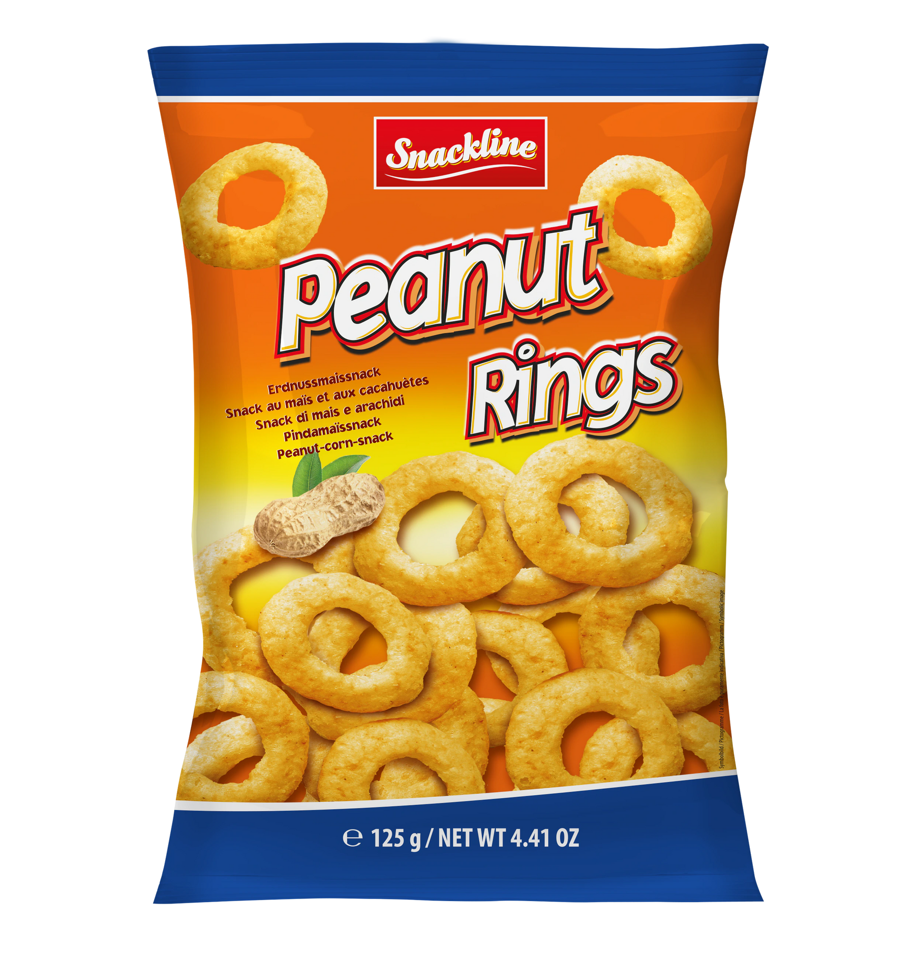 Snackline Peanut Rings Erdnussmaissnack 125g