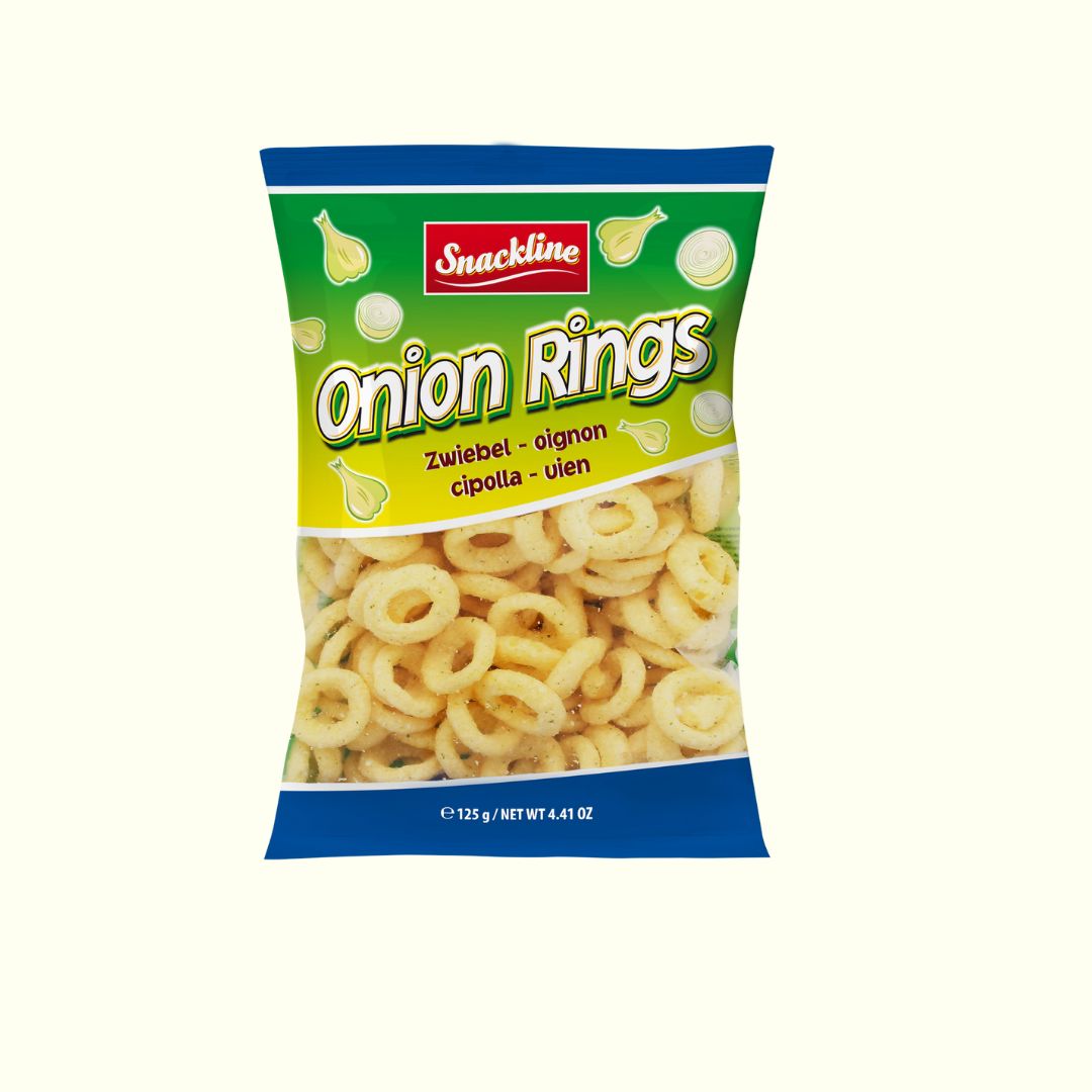 Snackline Onion Rings Maissnack gesalzen 125g