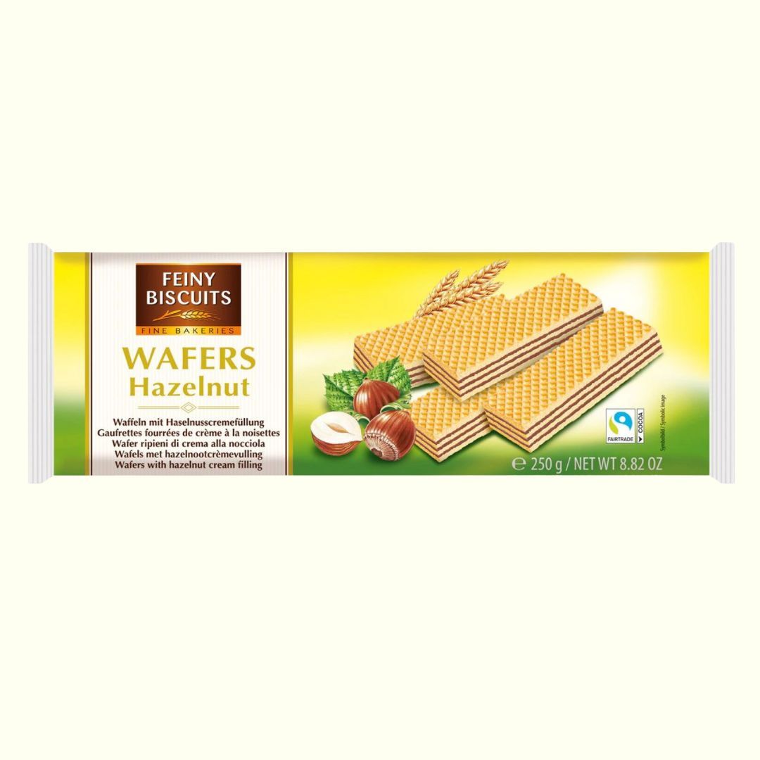Feiny Biscuits Gefüllte Waffeln mit Haselnusscreme 250g - TopCandy