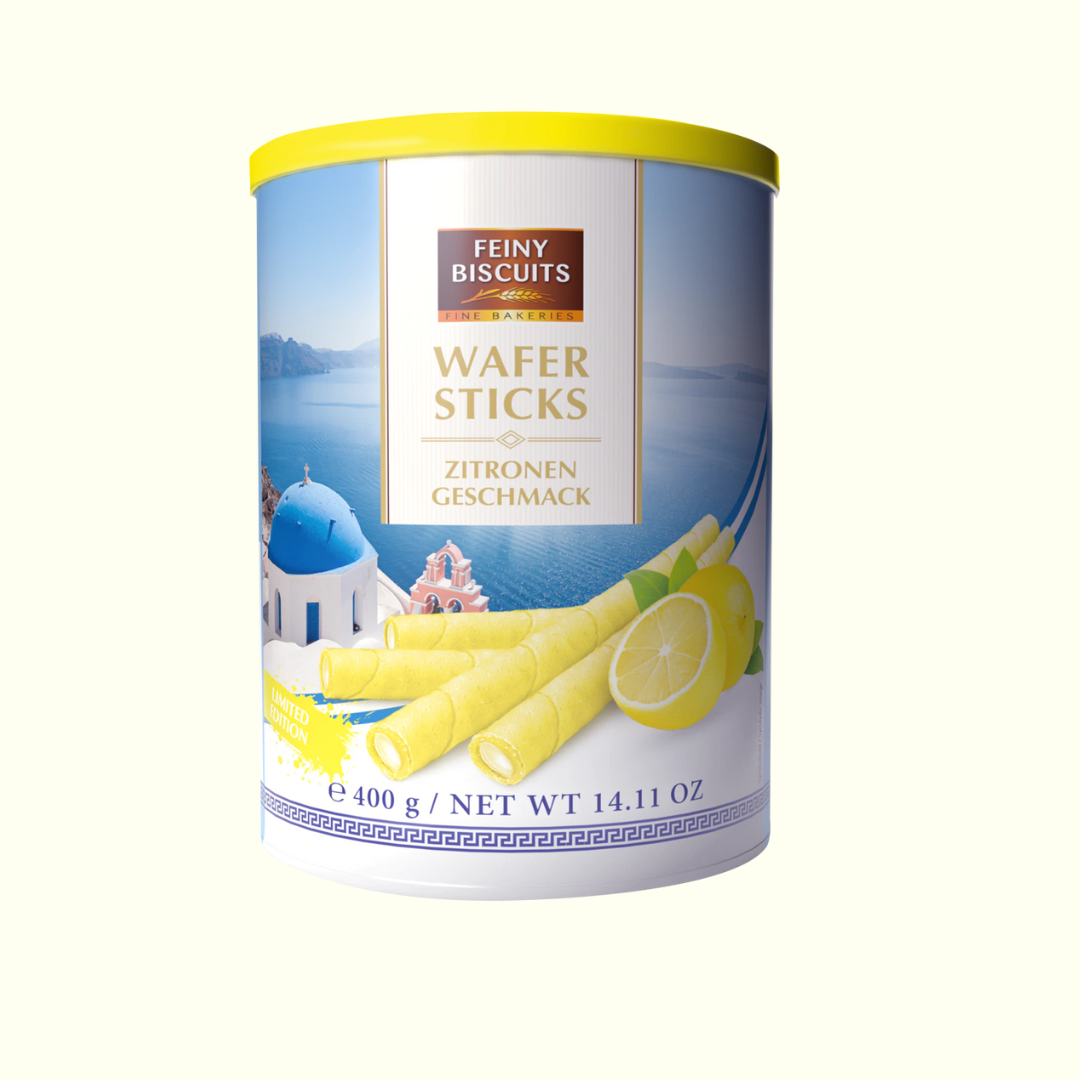 Feiny Biscuits Waffelröllchen Mit Zitronencremegeschmack 400g