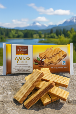 Feiny Biscuits Gefüllte Waffeln mit Kakaocremefüllung 250g