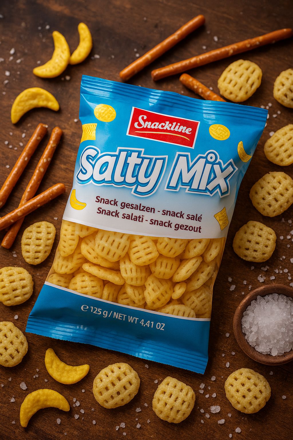 Snackline Salty Mix Kartoffelsnack 125g