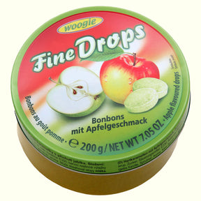 Woogie Fine Drops Bonbons mit Apfelgeschmack 200g - TopCandy